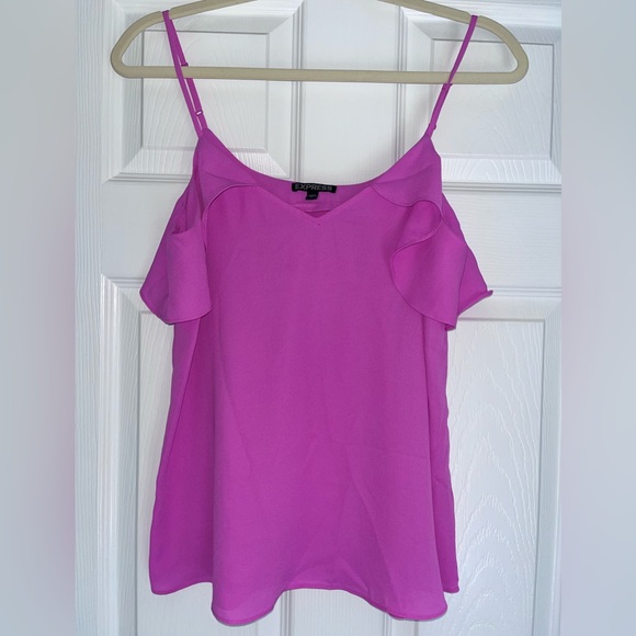 Express Ruffled Pink Camisole - Picture 1 of 2